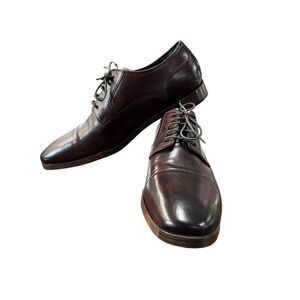 Cole Haan Men’s Harrison Grand Cap Toe Oxford British burgundy brown 12M